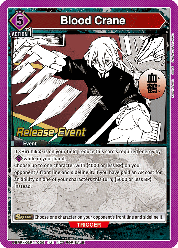 UEPR/KGR-1-036 Blood Crane