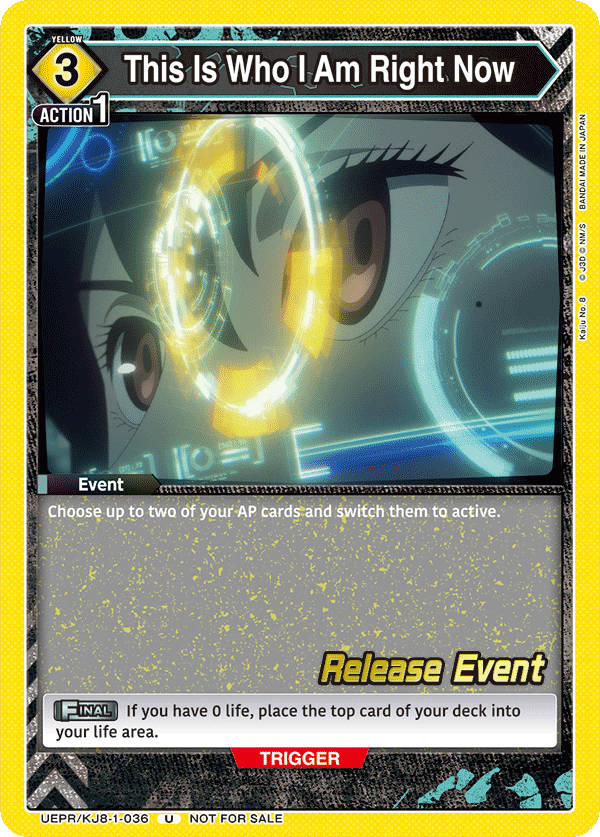 UEPR/KJ8-1-036 This Is Who I Am Right Now