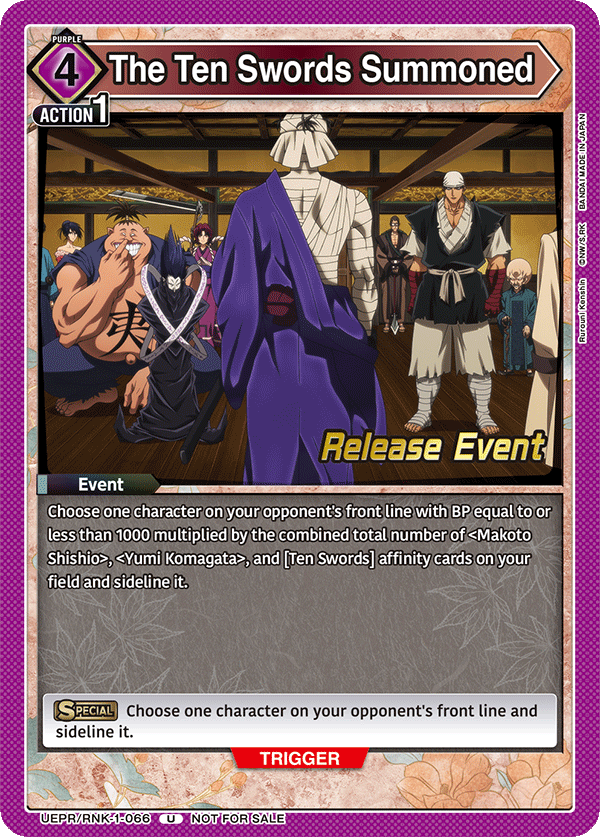 UEPR/RNK-1-066 The Ten Swords Summoned