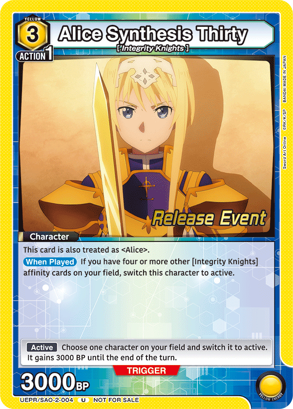 UEPR/SAO-2-004 Alice Synthesis Thirty