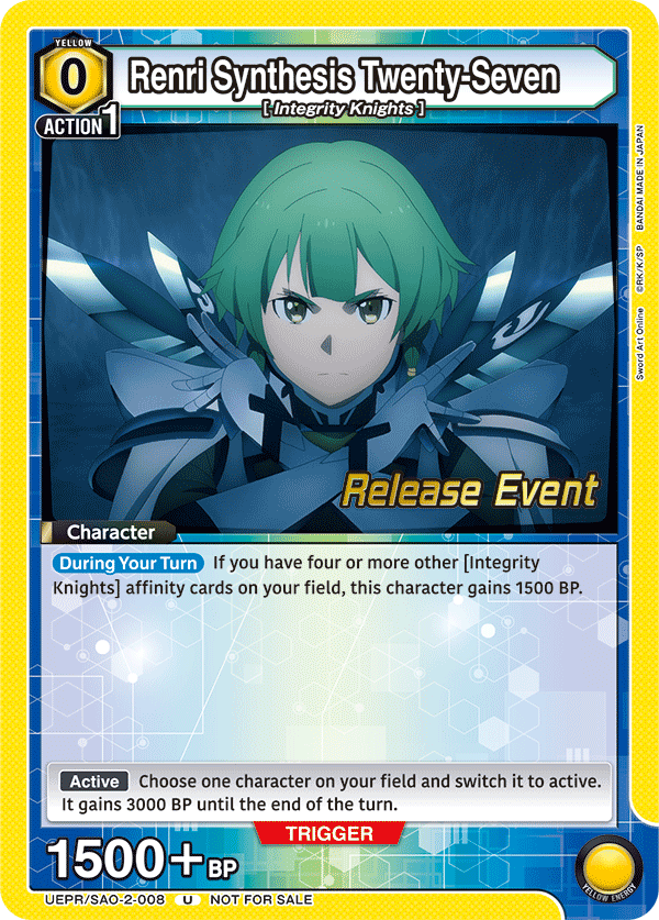 UEPR/SAO-2-008 Renri Synthesis Twenty-Seven