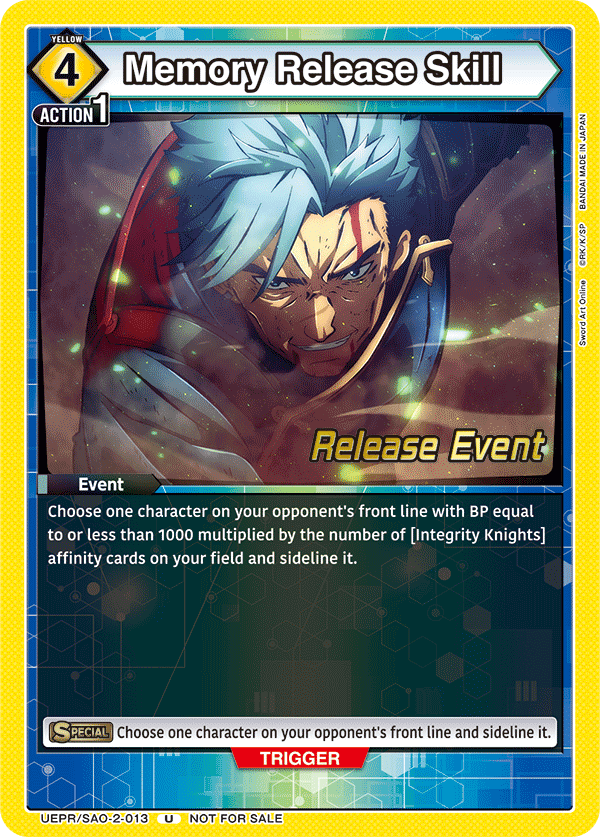 UEPR/SAO-2-013 Memory Release Skill