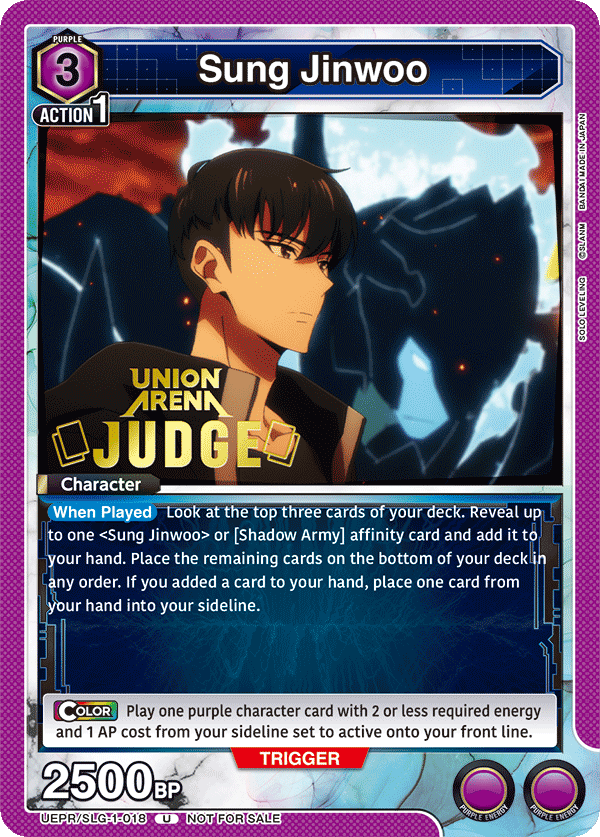 UEPR/SLG-1-018 Sung Jinwoo