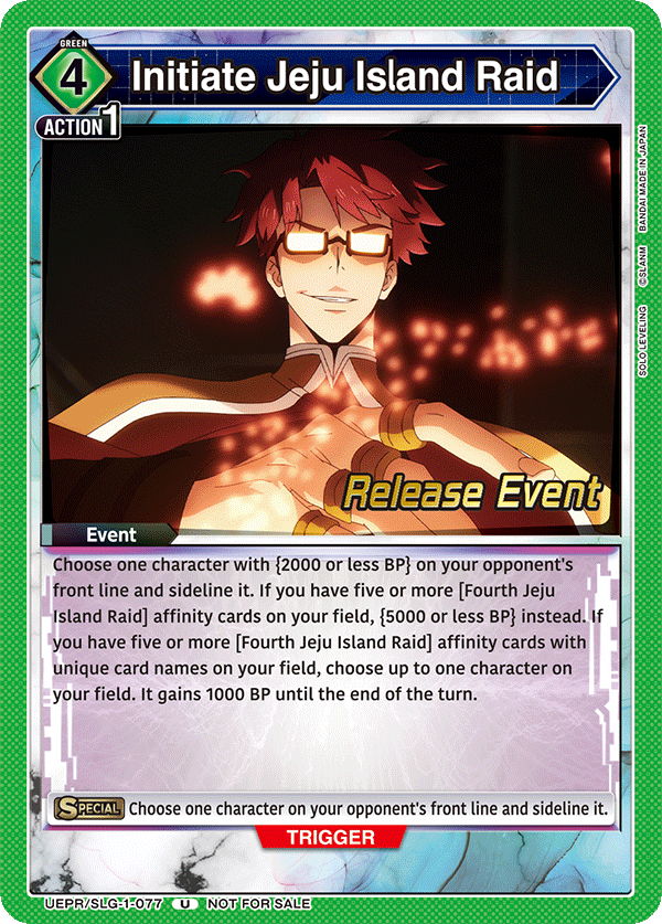 UEPR/SLG-1-077 Initiate Jeju Island Raid