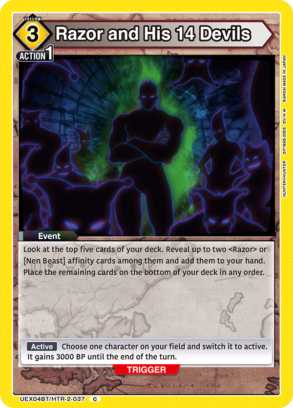 UEX04BT/HTR-2-037 Razor and His 14 Devils