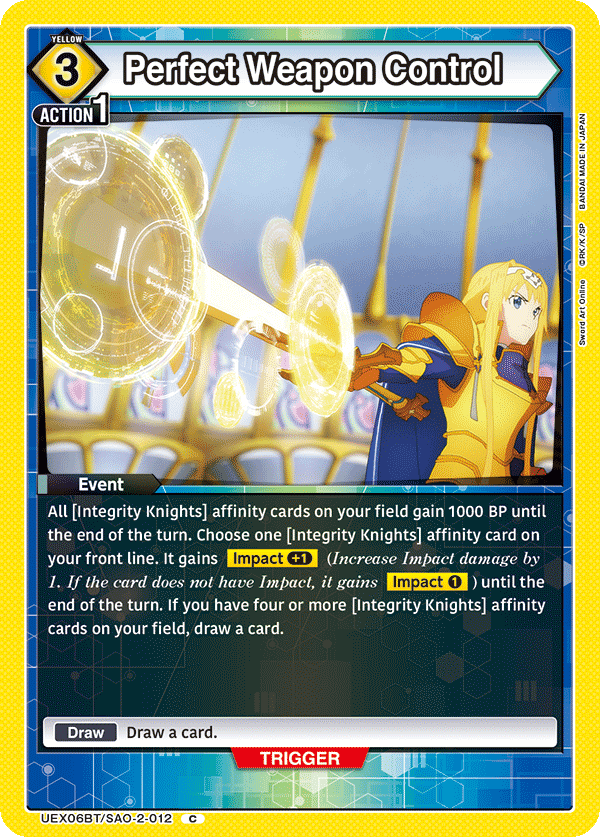 UEX06BT/SAO-2-012 Perfect Weapon Control
