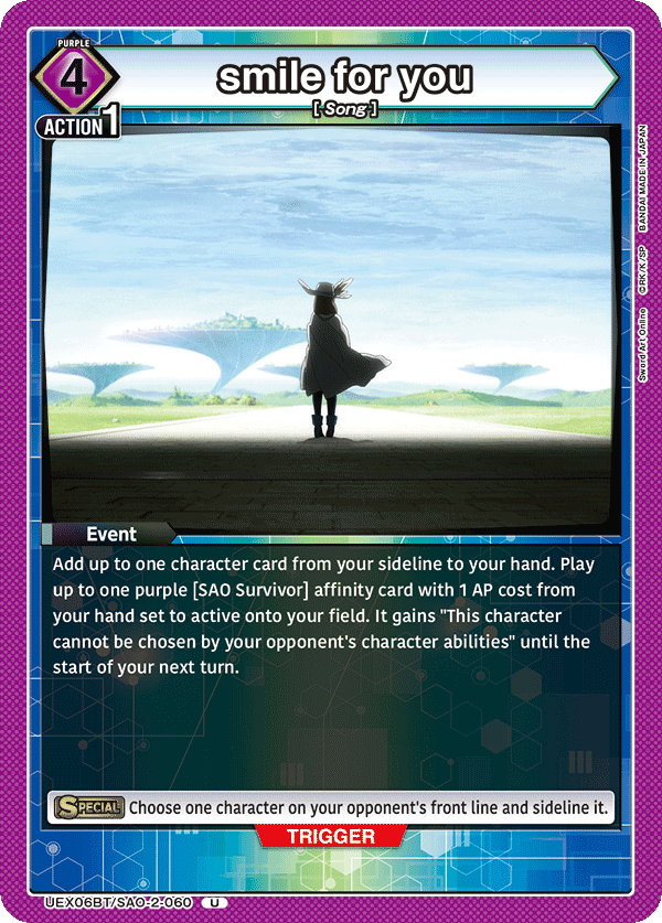 UEX06BT/SAO-2-060 smile for you