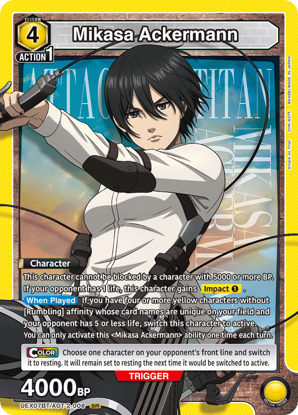 UEX07BT/AOT-2-008 Mikasa Ackermann