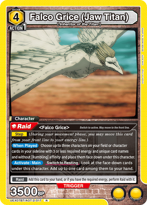 UEX07BT/AOT-2-017 Falco Grice (Jaw Titan)