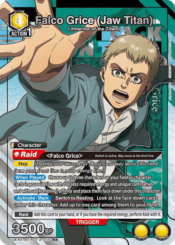 UEX07BT/AOT-2-017 Falco Grice (Jaw Titan)