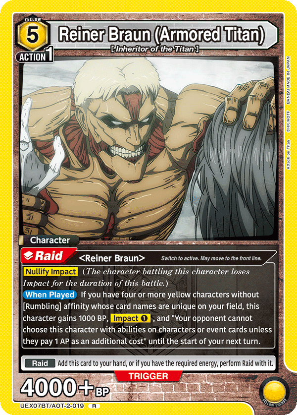 UEX07BT/AOT-2-019 Reiner Braun (Armored Titan)