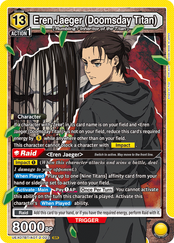 UEX07BT/AOT-2-022 Eren Jaeger (Doomsday Titan)