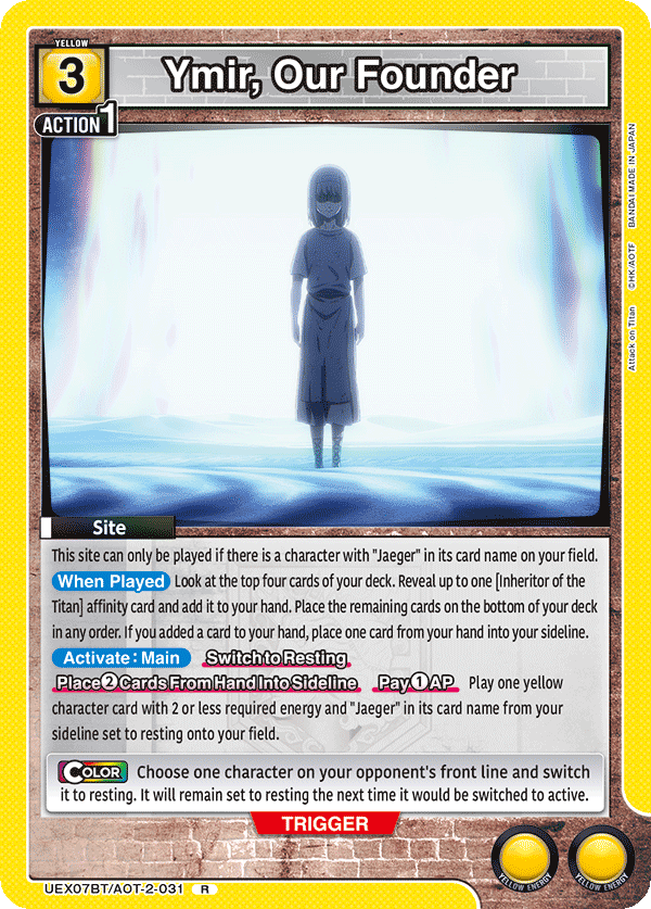 UEX07BT/AOT-2-031 Ymir, Our Founder