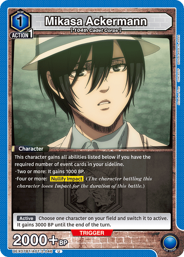 UEX07BT/AOT-2-046 Mikasa Ackermann