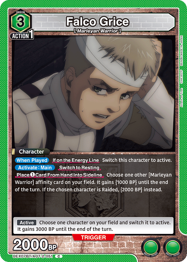 UEX07BT/AOT-2-051 Falco Grice