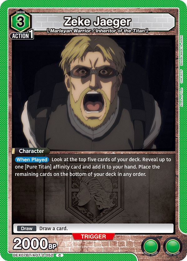 UEX07BT/AOT-2-052 Zeke Jaeger