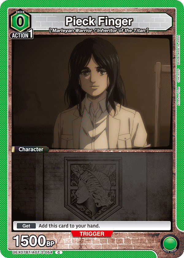UEX07BT/AOT-2-054 Pieck Finger
