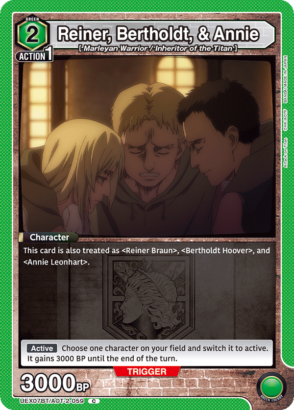 UEX07BT/AOT-2-059 Reiner, Bertholdt, & Annie