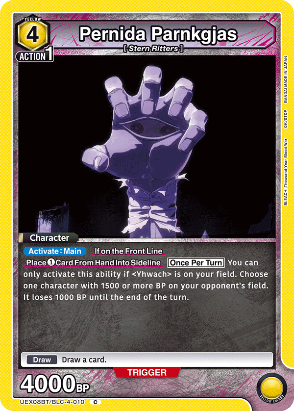 UEX08BT/BLC-4-010 Pernida Parnkgjas