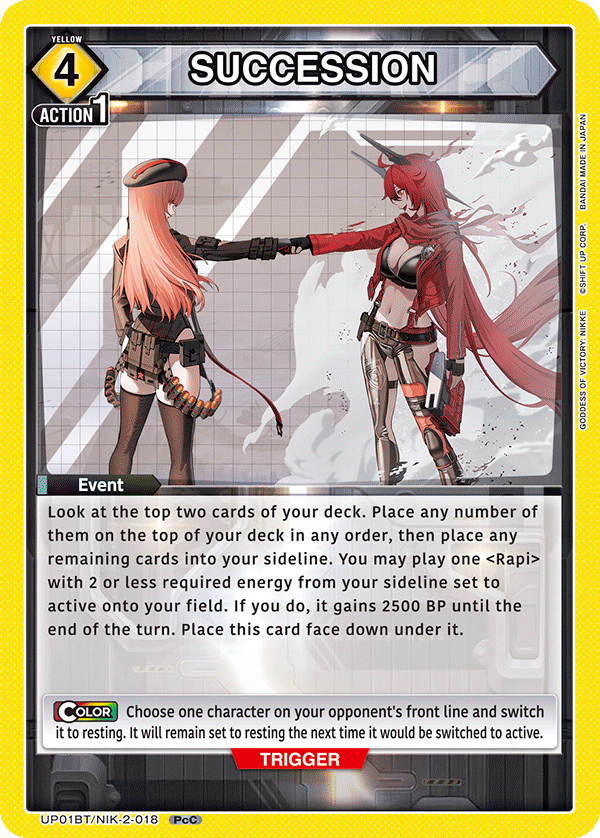 UP01BT/NIK-2-018 SUCCESSION