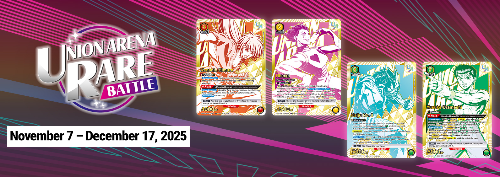 UNION ARENA RARE BATTLE 2025 November-December