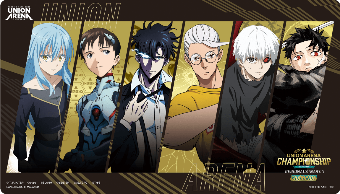 UNION ARENA CHAMPIONSHIP 26-27 Regional Wave 1 Champion Playmat