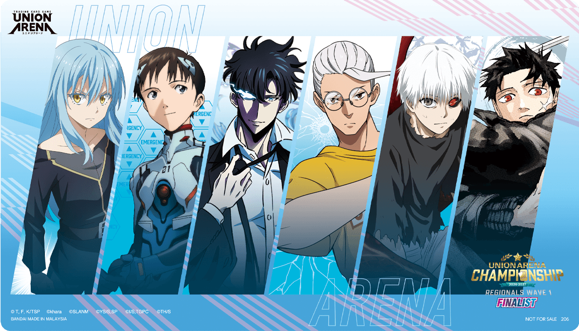 UNION ARENA CHAMPIONSHIP 26-27 Regional Wave 1 Finalist Playmat