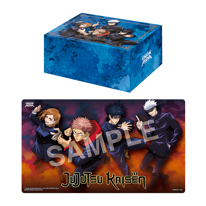 UNION ARENA Playmat & Half Storage Box set Jujutsu Kaisen