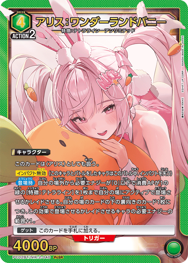 PC02BT/NIK-2-040 愛麗絲：仙境兔女郎