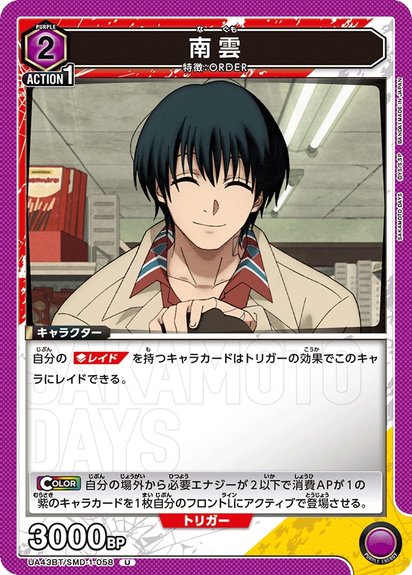 UA43BT/SMD-1-058 南雲