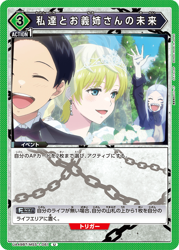 UA49BT/MSS-1-081 我們與義姊的未來